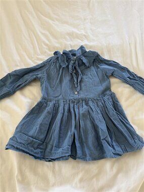 Emile et Ida Toddler Dress blue size 3